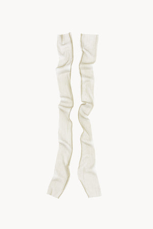Mito, ivoire silk tulle mittens