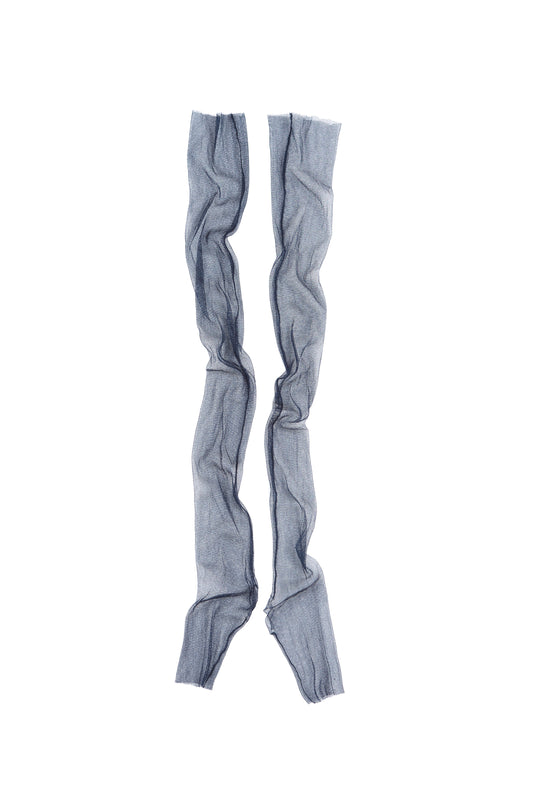 Mito, mitones de tul de seda navy rg