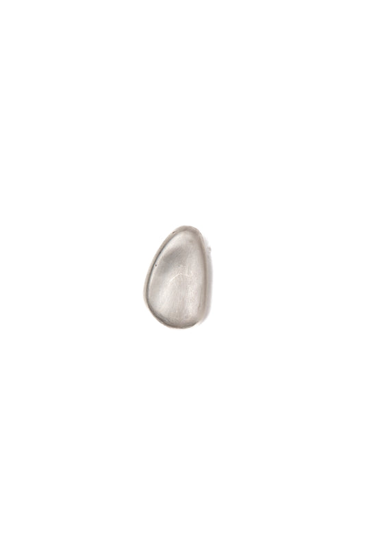 Mizar, silver oval earring