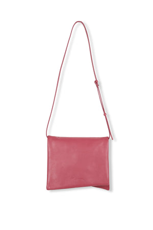 Modular, strawberry leather bag