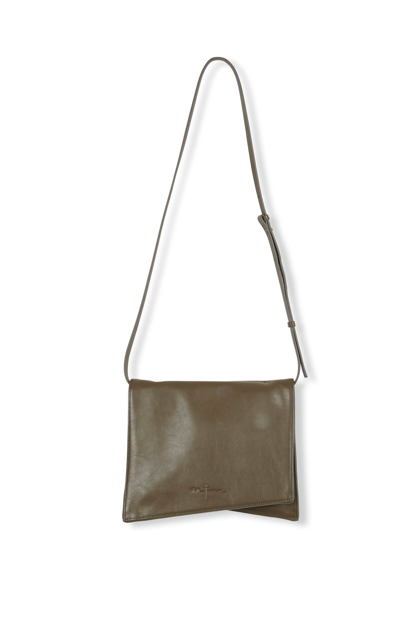 Modular, khaki leather bag