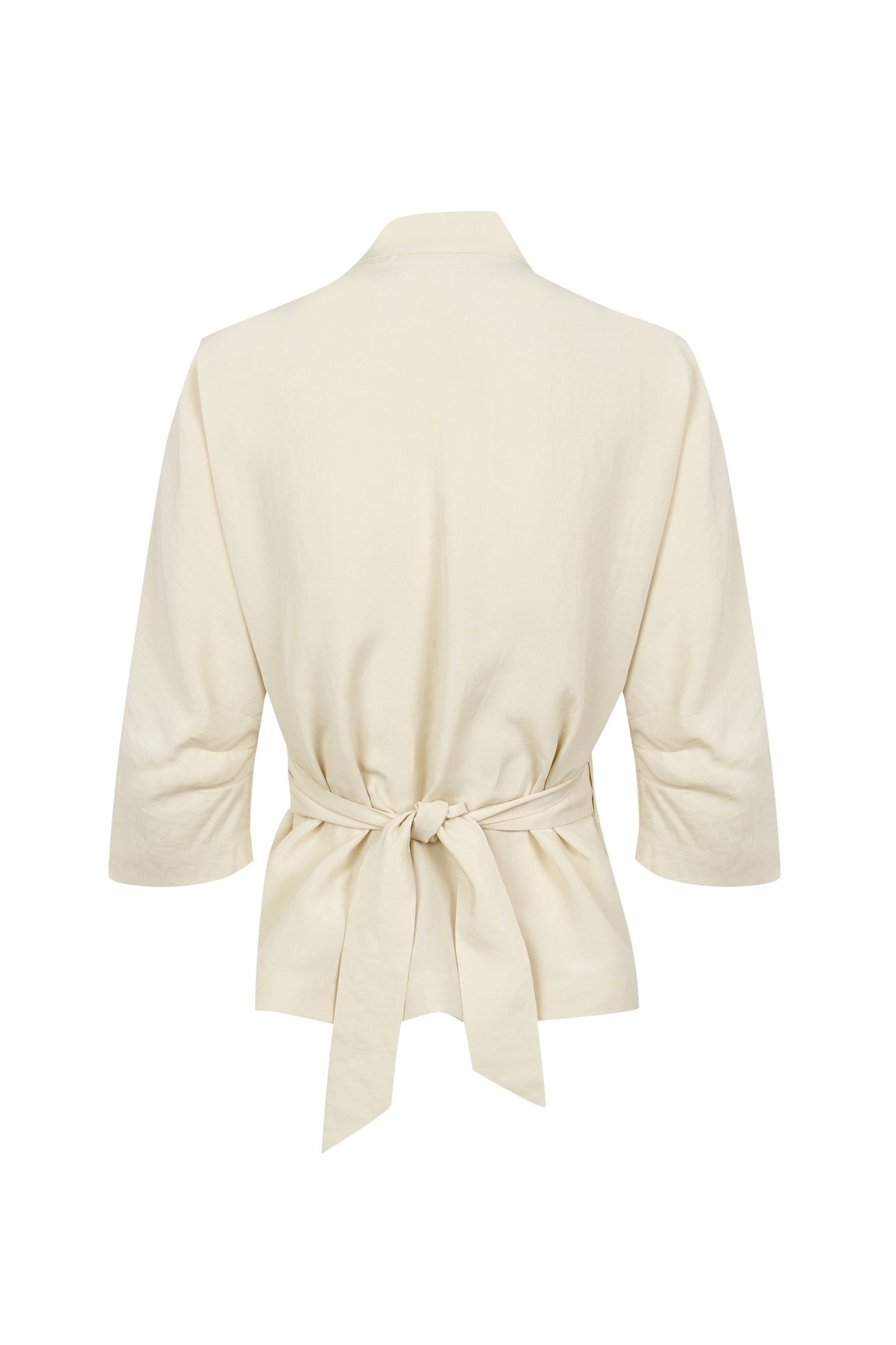 Mona, ivory linen and silk jacket