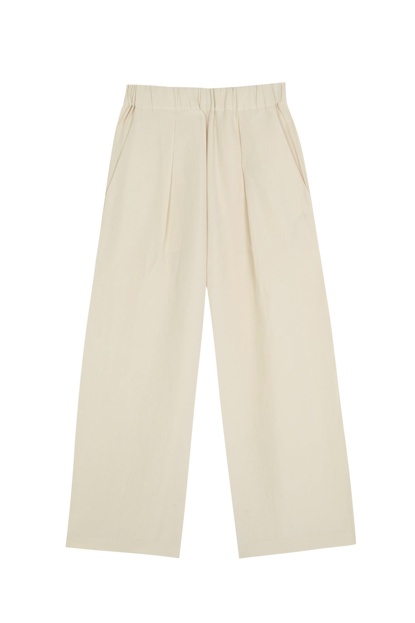 Mona, ivory linen and silk pants