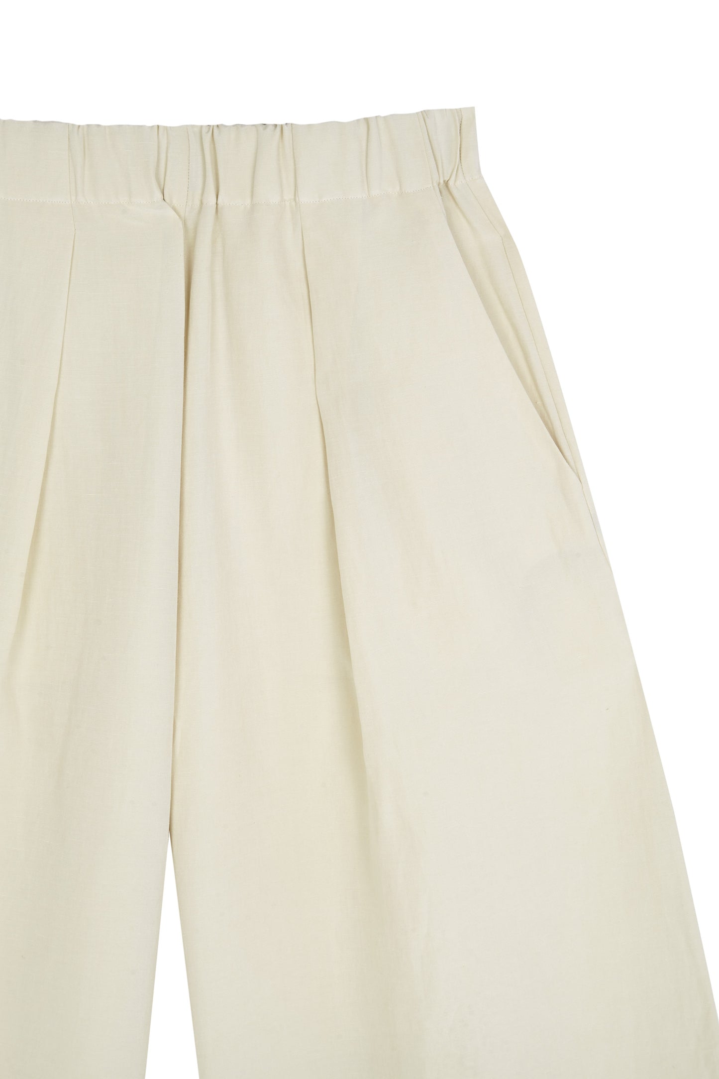 Mona, ivory linen and silk pants