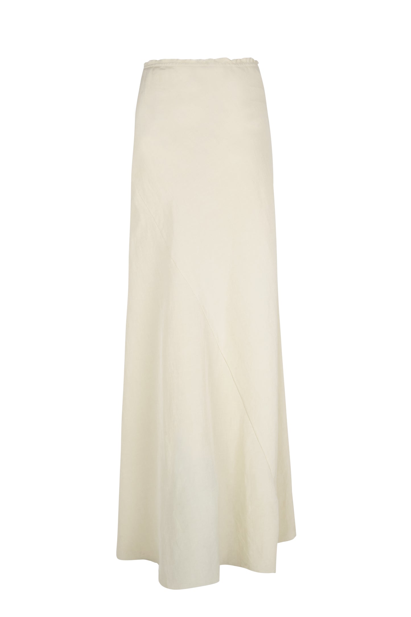 Mona, ivory linen and silk skirt