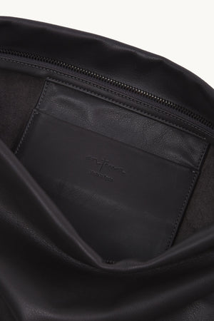 Myla, dark grey leather crossbody bag