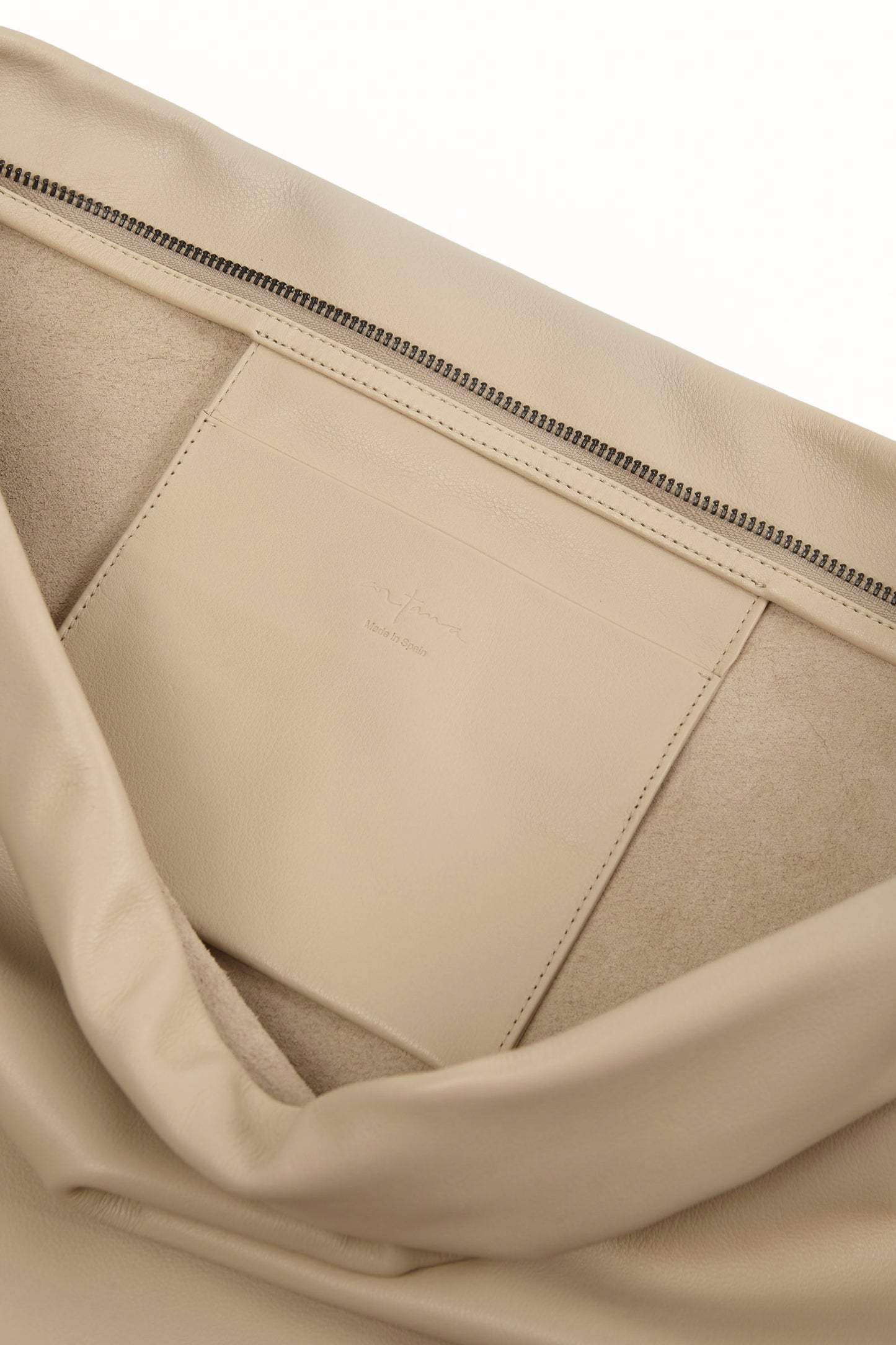 Amalia, ecru leather bag