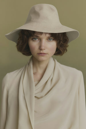 Mystic, beige felt hat