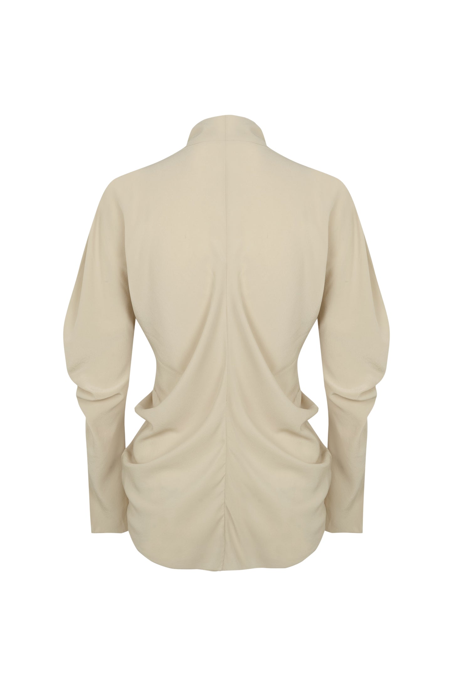 Mystic, beige silk shirt