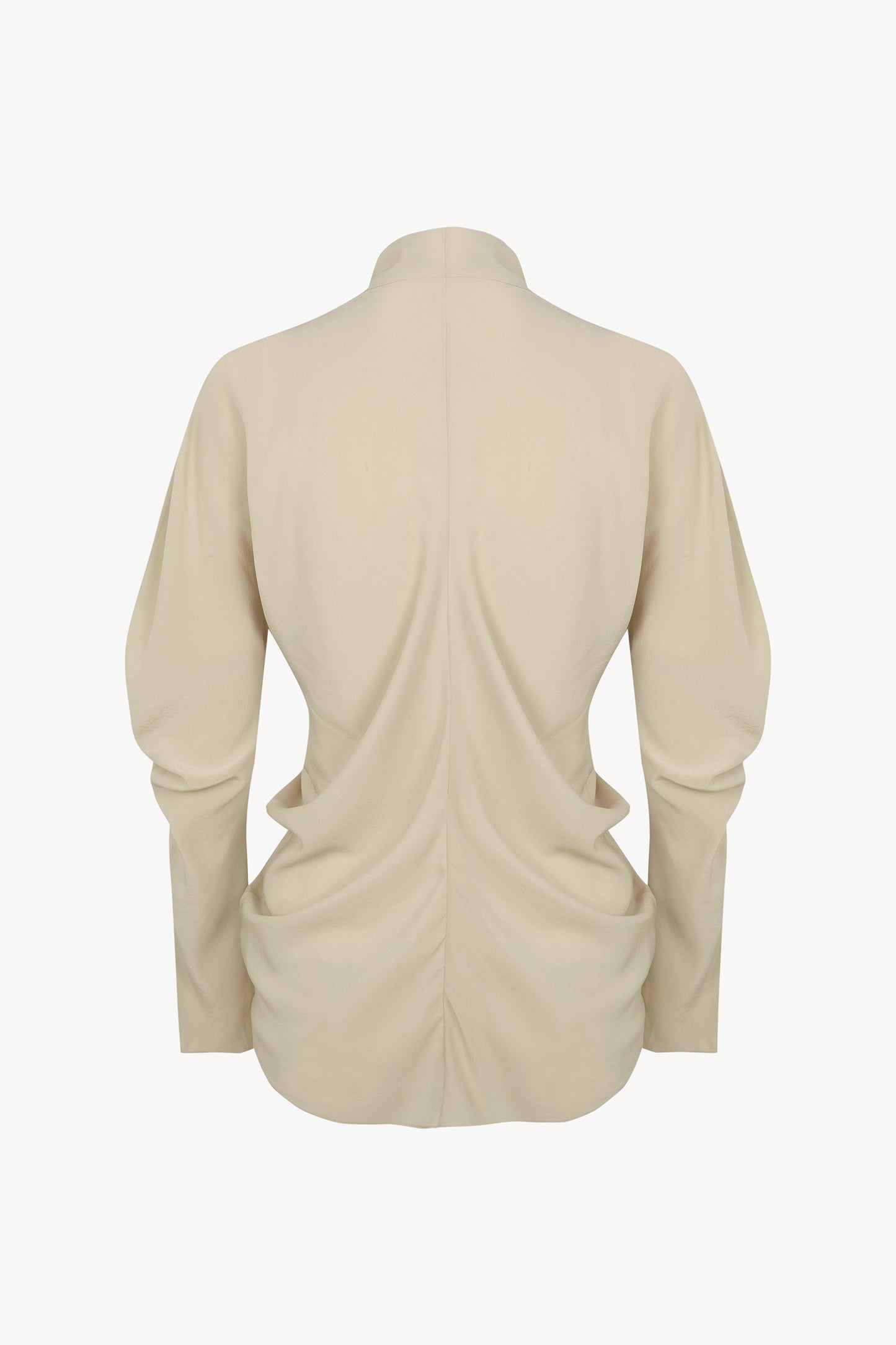 Mystic, camisa de seda beige