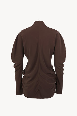 Mystic, grape silk shirt