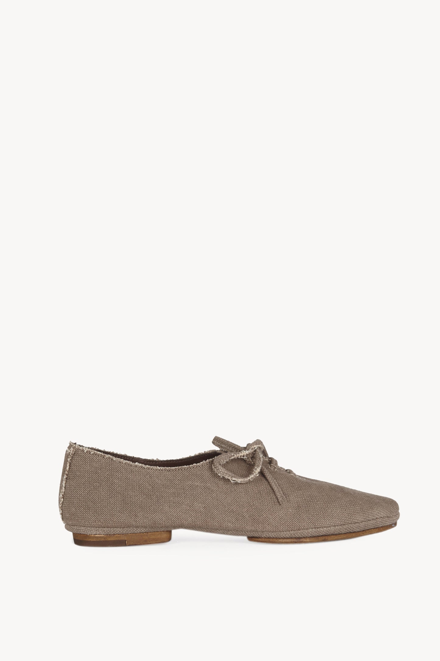 Naila, mauve cotton oxford shoes