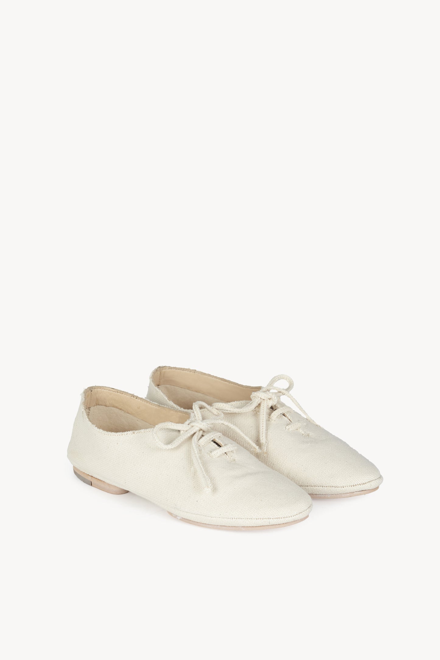 Naila, zapatos oxford de algodon marfil