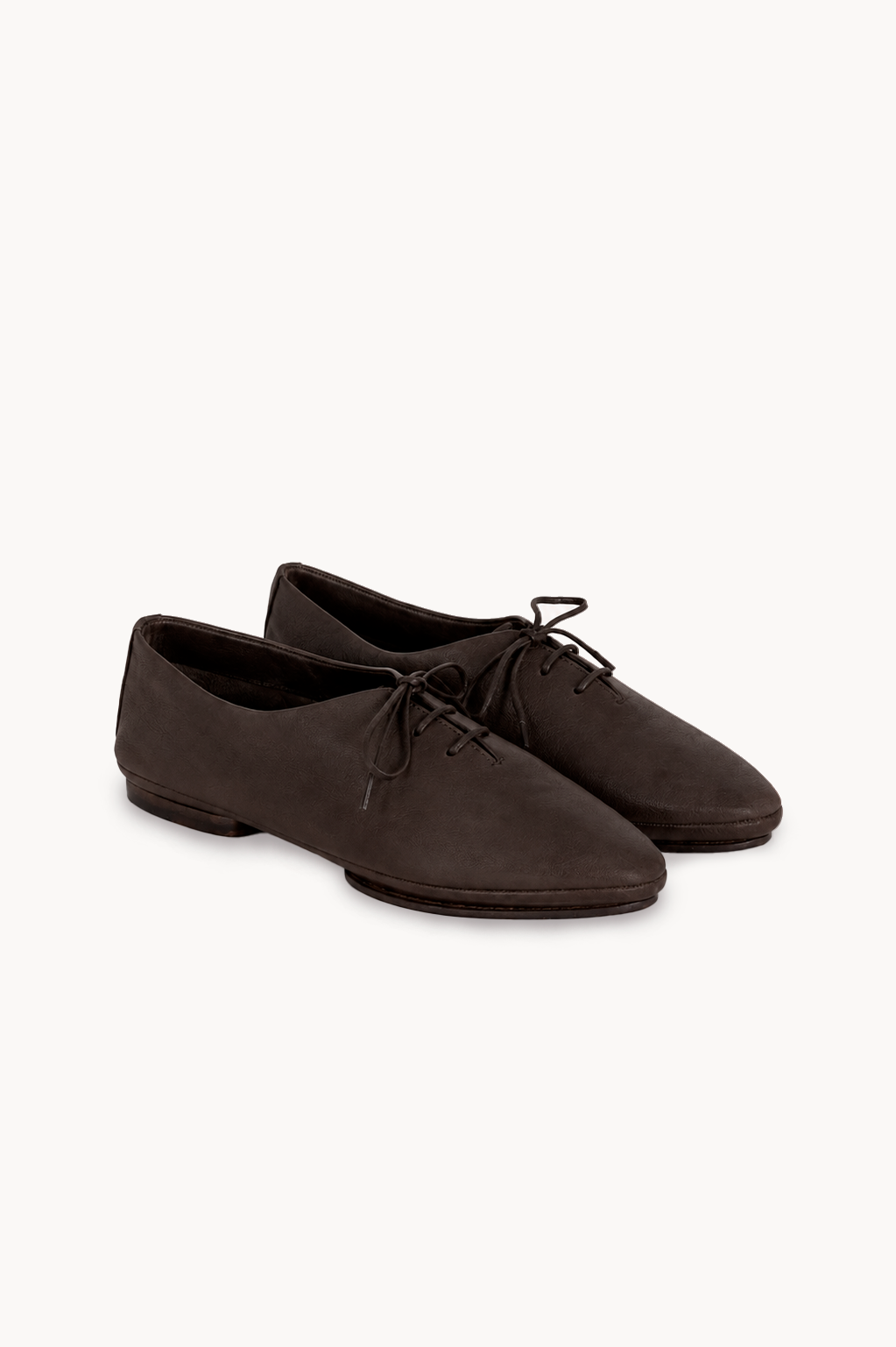 Naila, zapatos oxford de piel marron noche