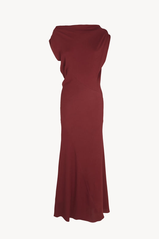Najwa, cherry silk dress