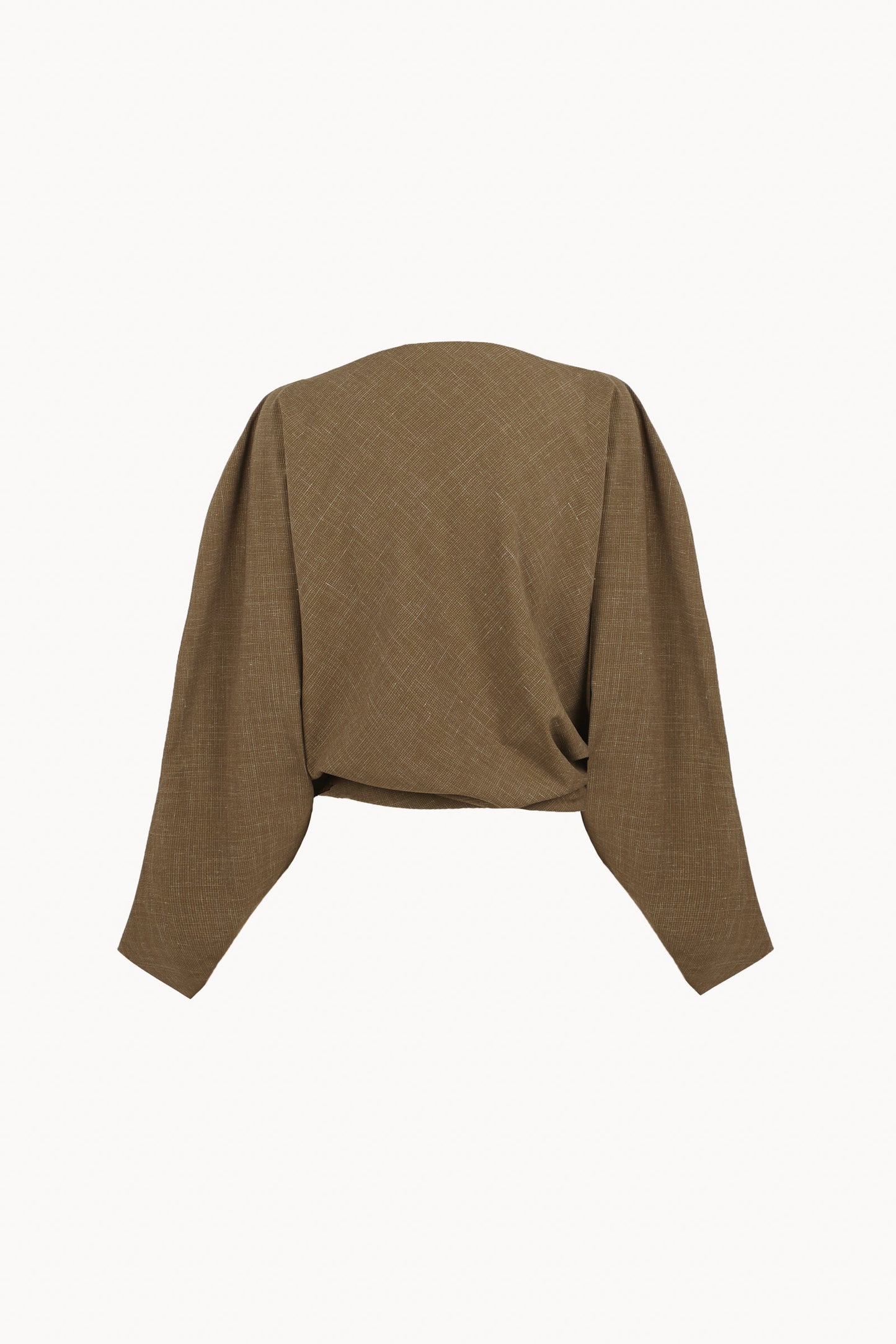 Nasa, light brown virgin wool and silk top