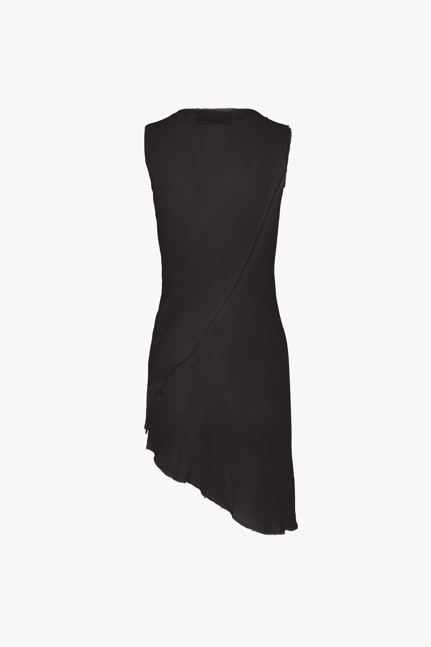 Nini, black silk mini dress