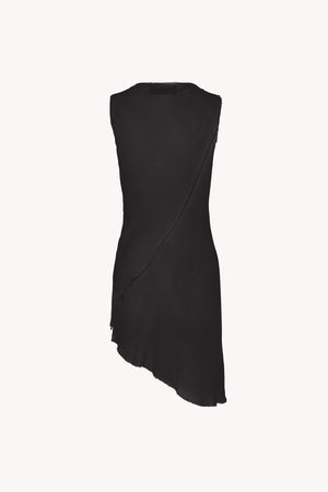 Nini, black silk mini dress