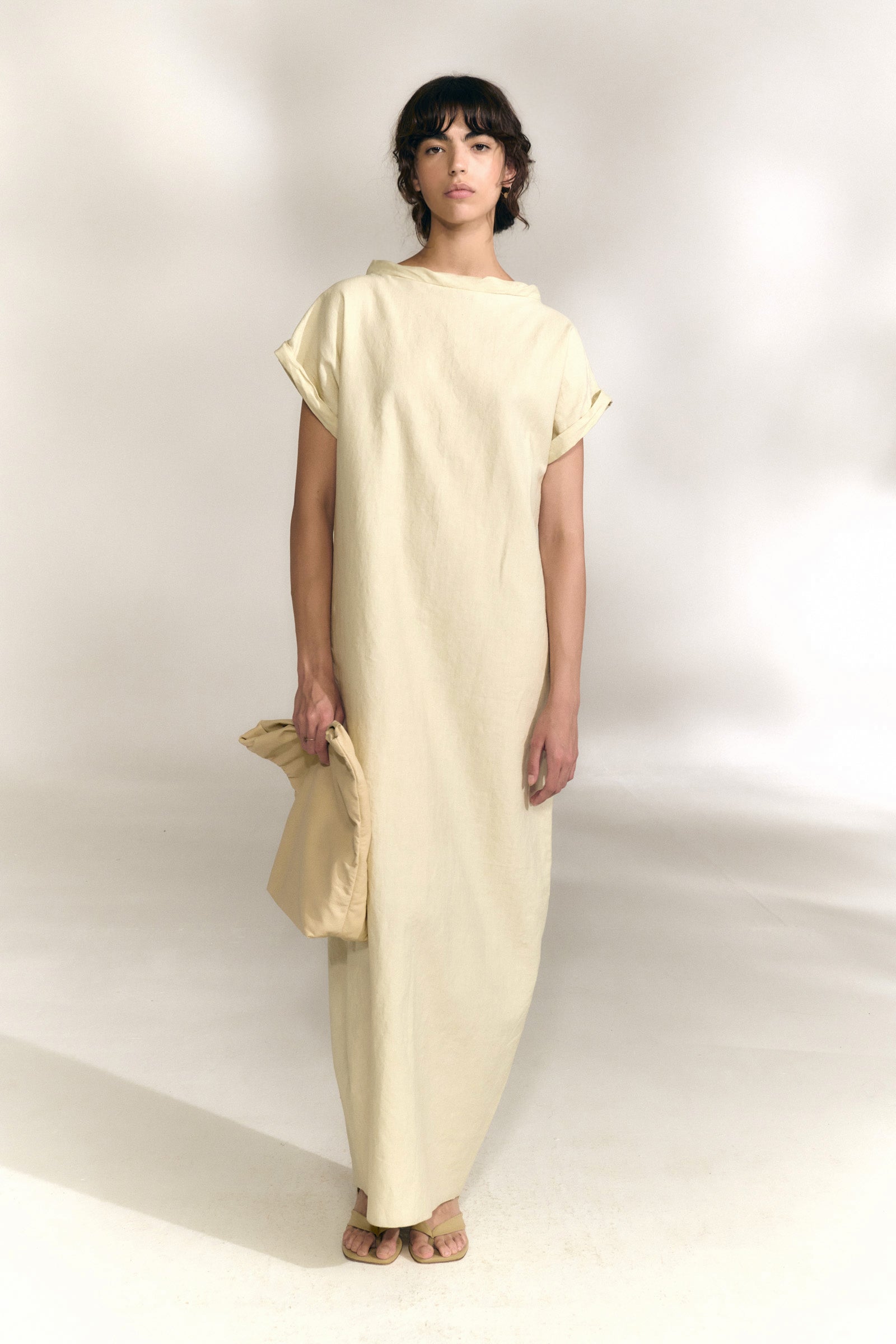 NOANOAリオドレス コットン Cortana - Noa, ivory linen and cotton dress