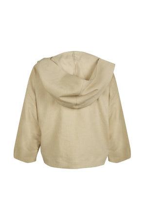 Noa, sand linen and virgin wool jacket