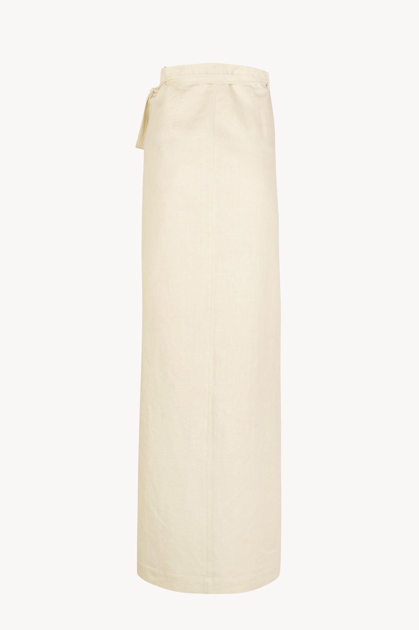 Noa, ivory linen and cotton pareo skirt