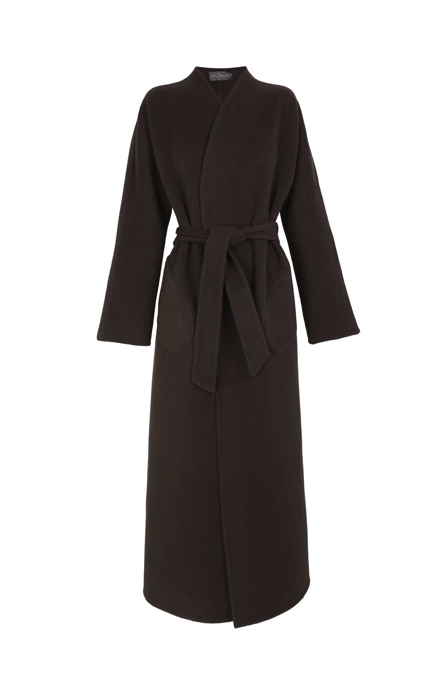 Noon, chocolate double-face coat