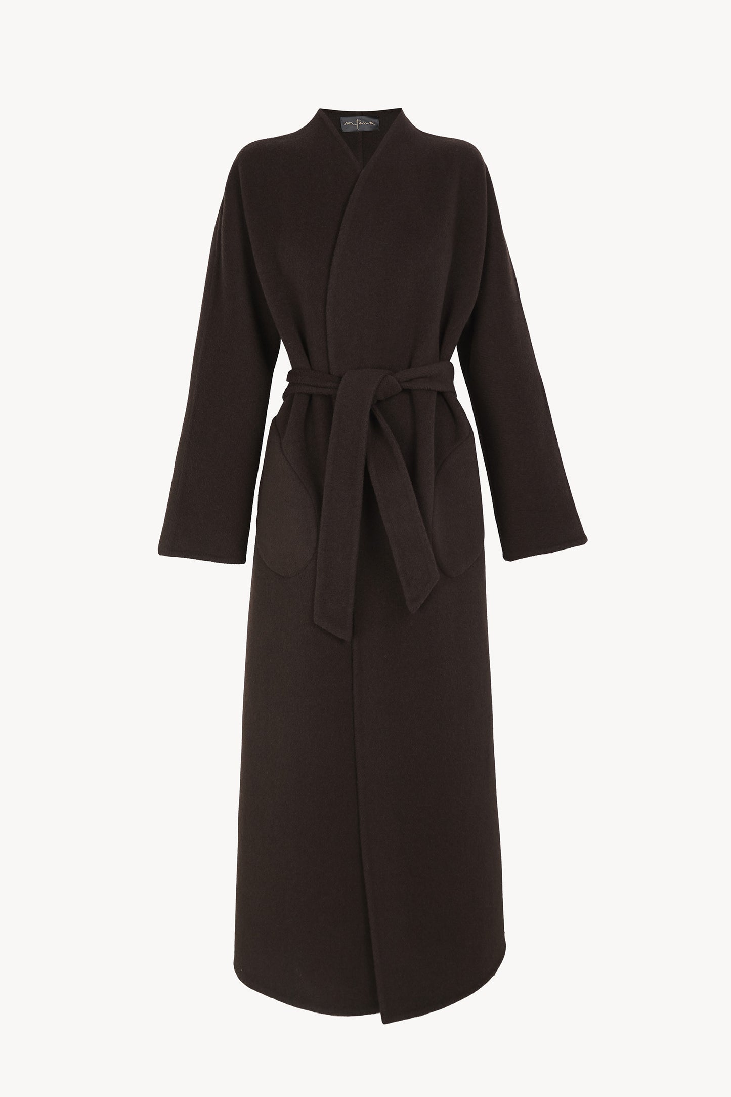 Noon, abrigo doble faz chocolate