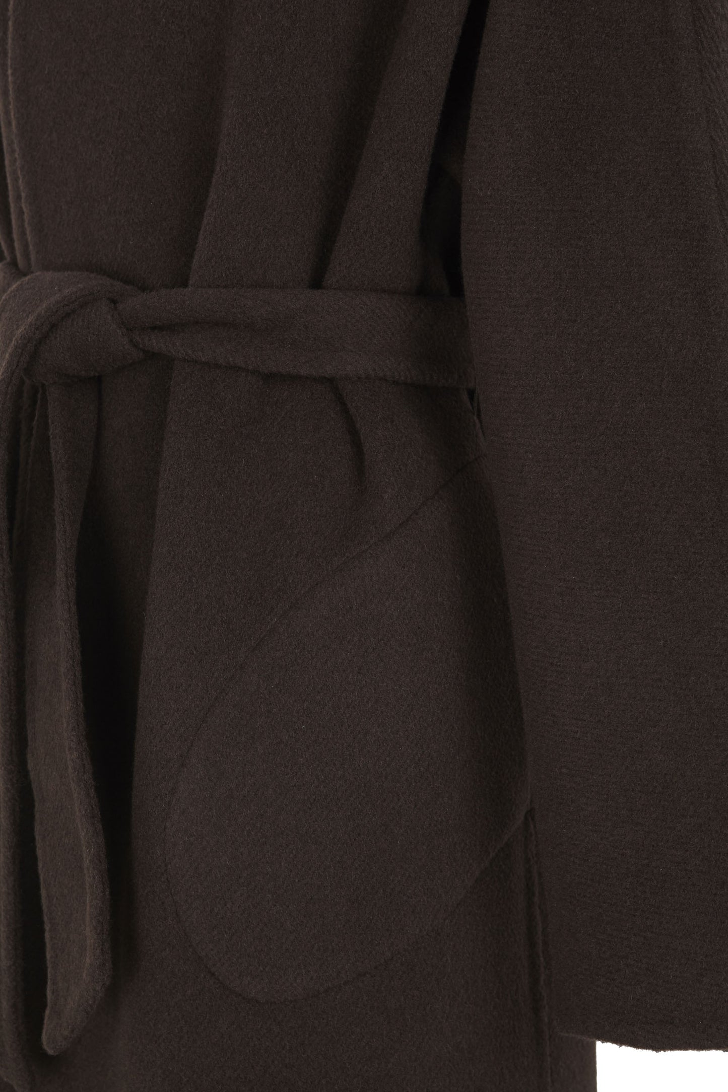 Noon, chocolate double-face coat