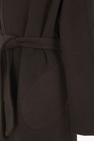 Noon, abrigo doble faz chocolate