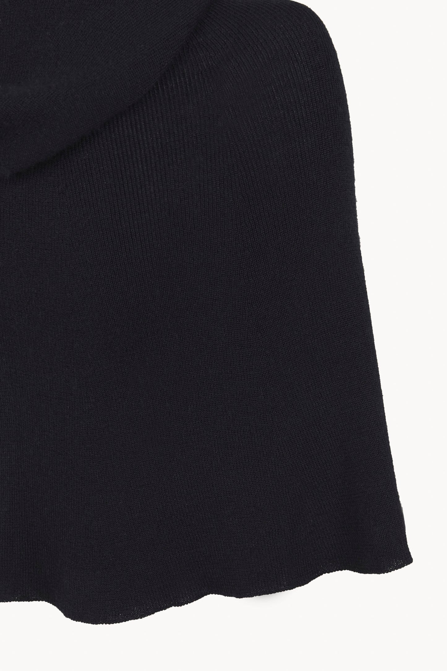 Nua, capucha fluida multiposición de cachemir negro