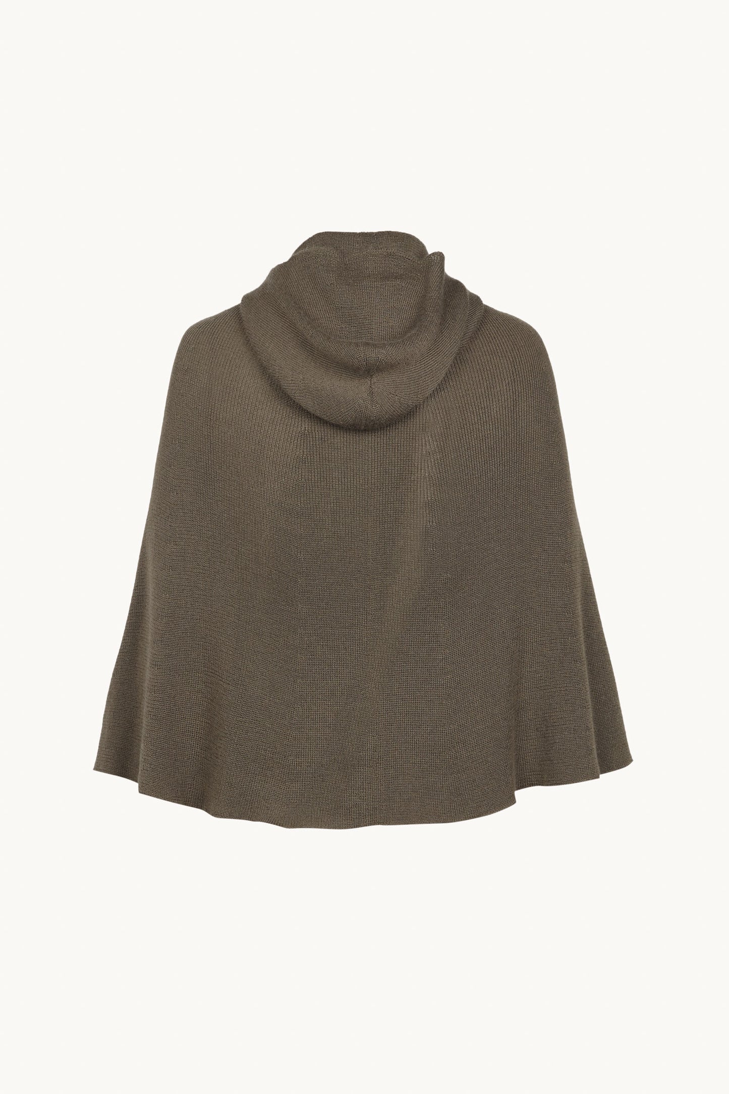 Nua, khaki cashmere fluid multi-wear hood