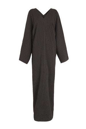 Nuna, dark jacquard plaid dress