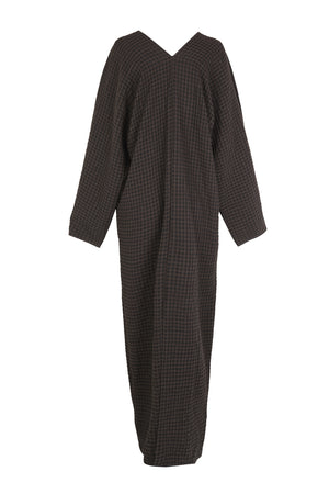 Nuna, dark jacquard plaid dress