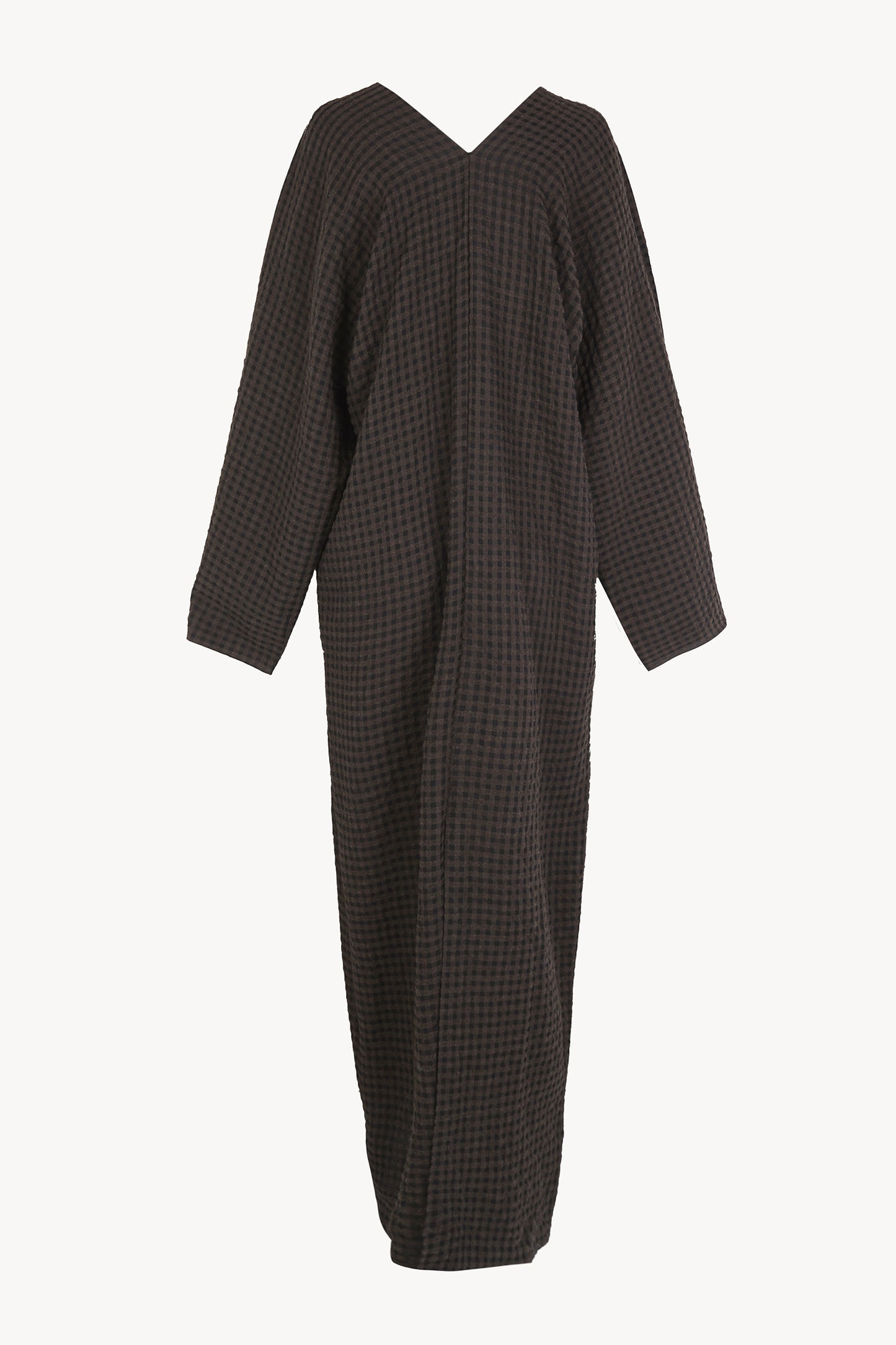 Nuna, vestido a cuadros jacquard oscuro