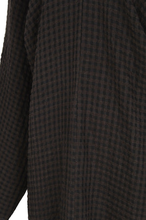 Nuna, dark jacquard plaid dress