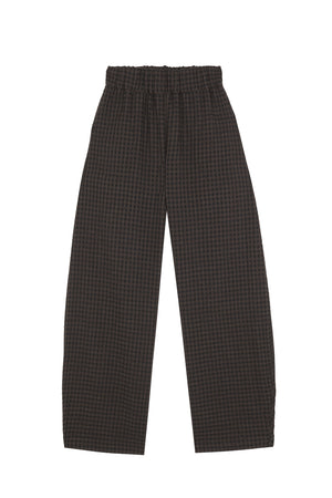 Nuna, pantalon a cuadros jacquard oscuro