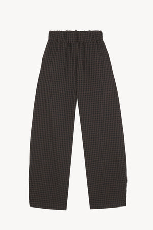 Nuna, pantalon a cuadros jacquard oscuro