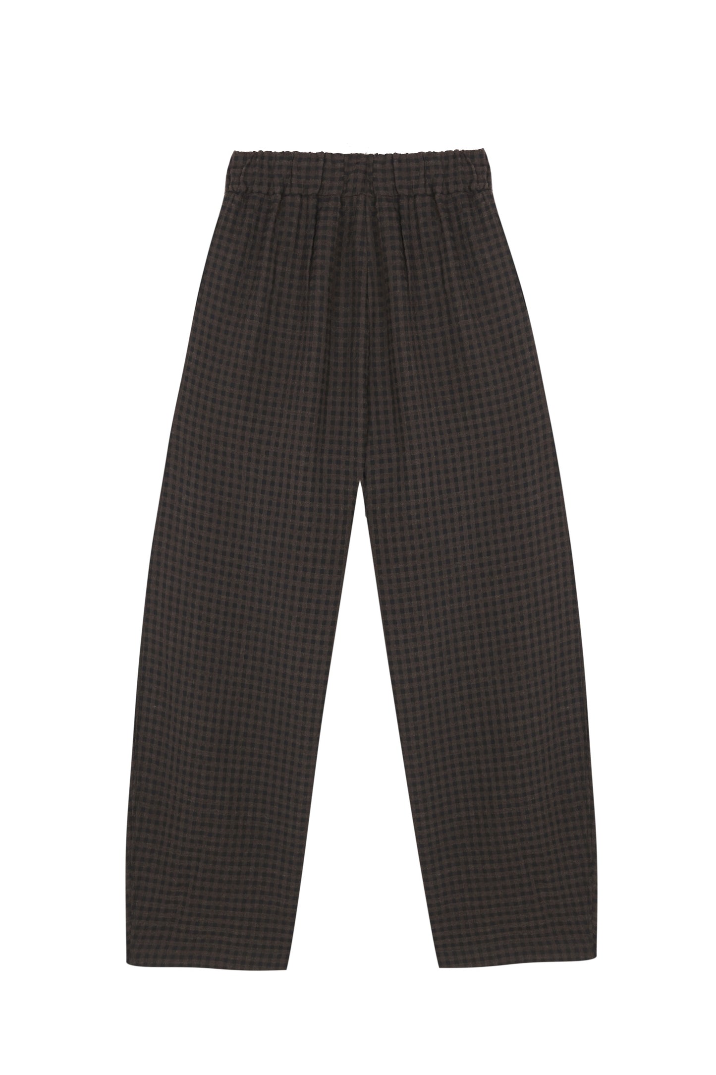 Nuna, pantalon a cuadros jacquard oscuro