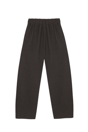 Nuna, pantalon a cuadros jacquard oscuro