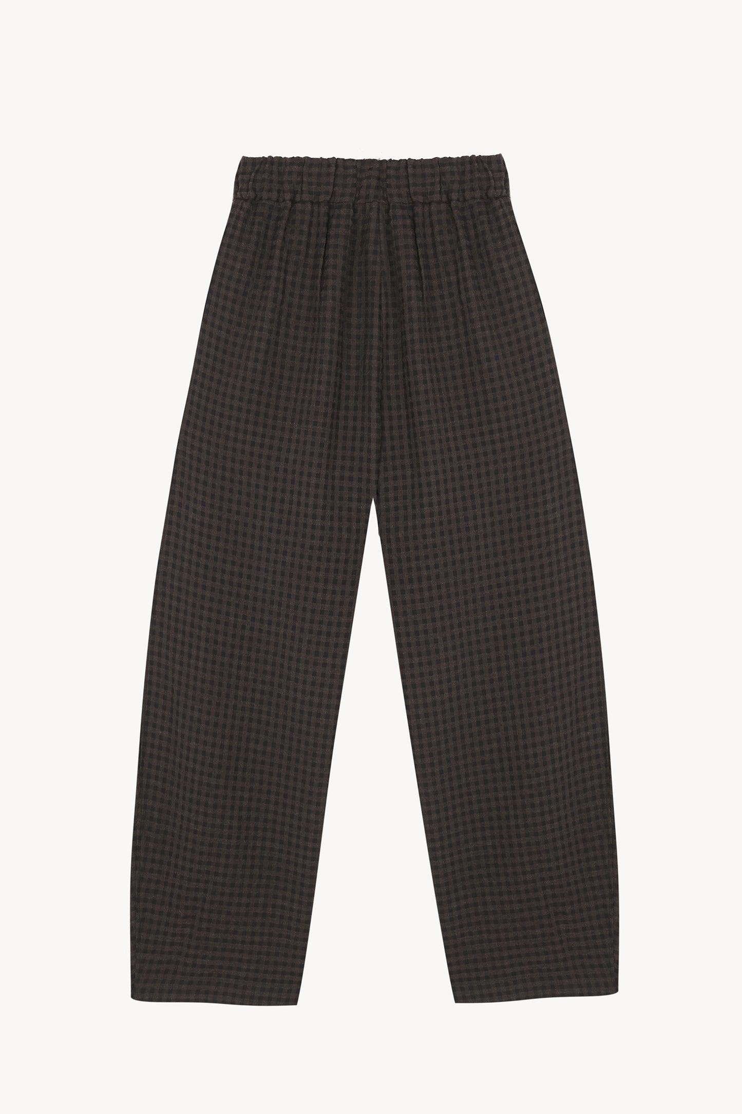 Nuna, pantalon a cuadros jacquard oscuro