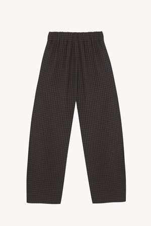 Nuna, pantalon a cuadros jacquard oscuro