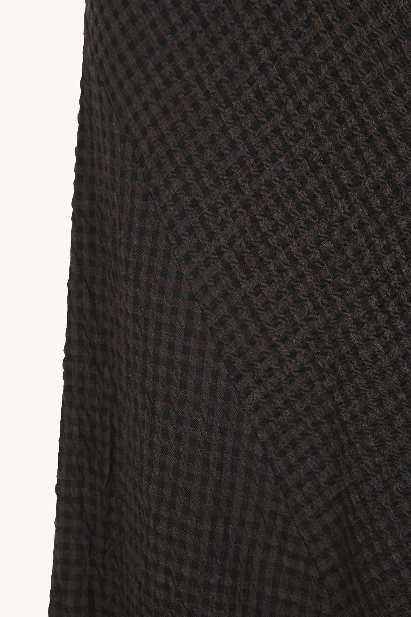 Nuna, brown checked jacquard skirt