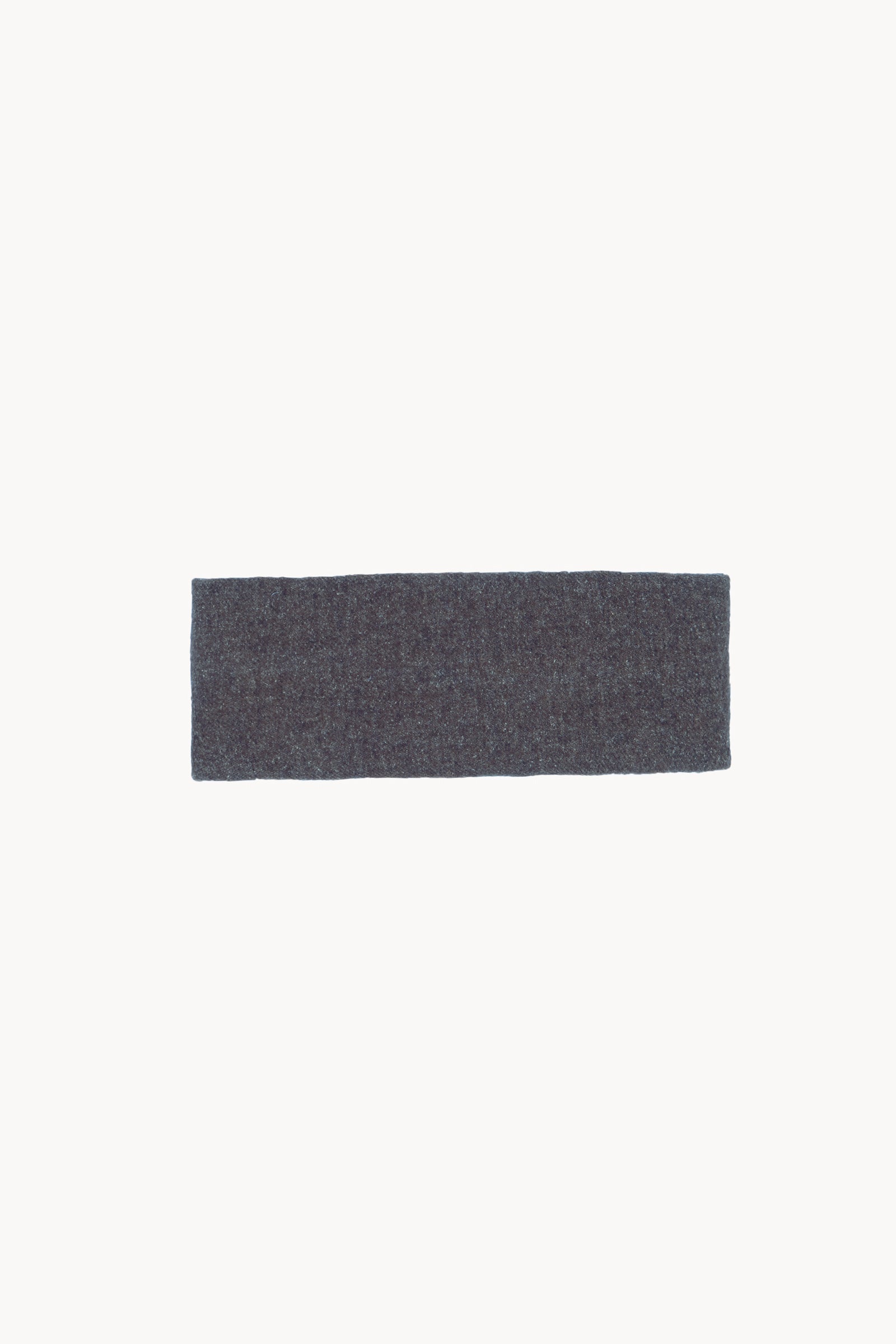 Nur, turbante de lana y algodon azul melange