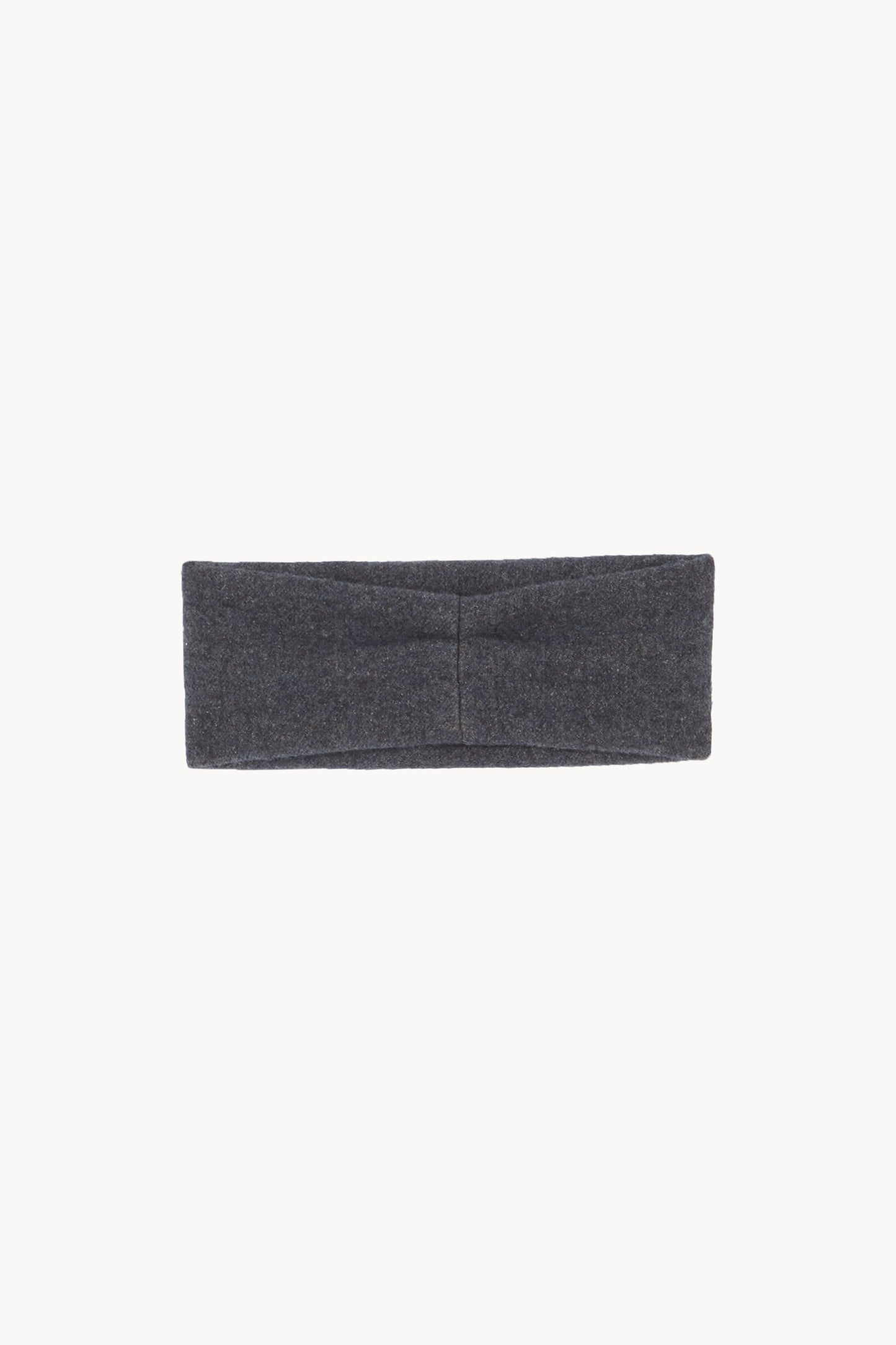 Nur, turbante de lana y algodon azul melange