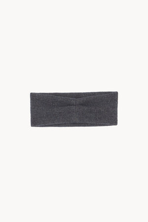 Nur, turbante de lana y algodon azul melange