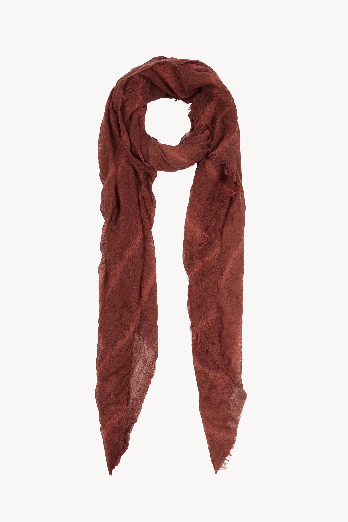 Nura, cayenne striped scarf