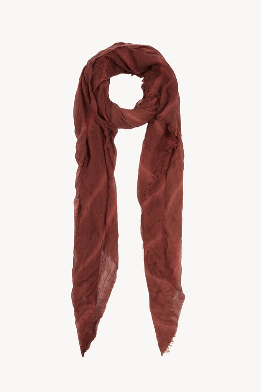 Nura, cayenne striped scarf