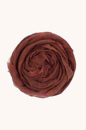 Nura, cayenne striped scarf