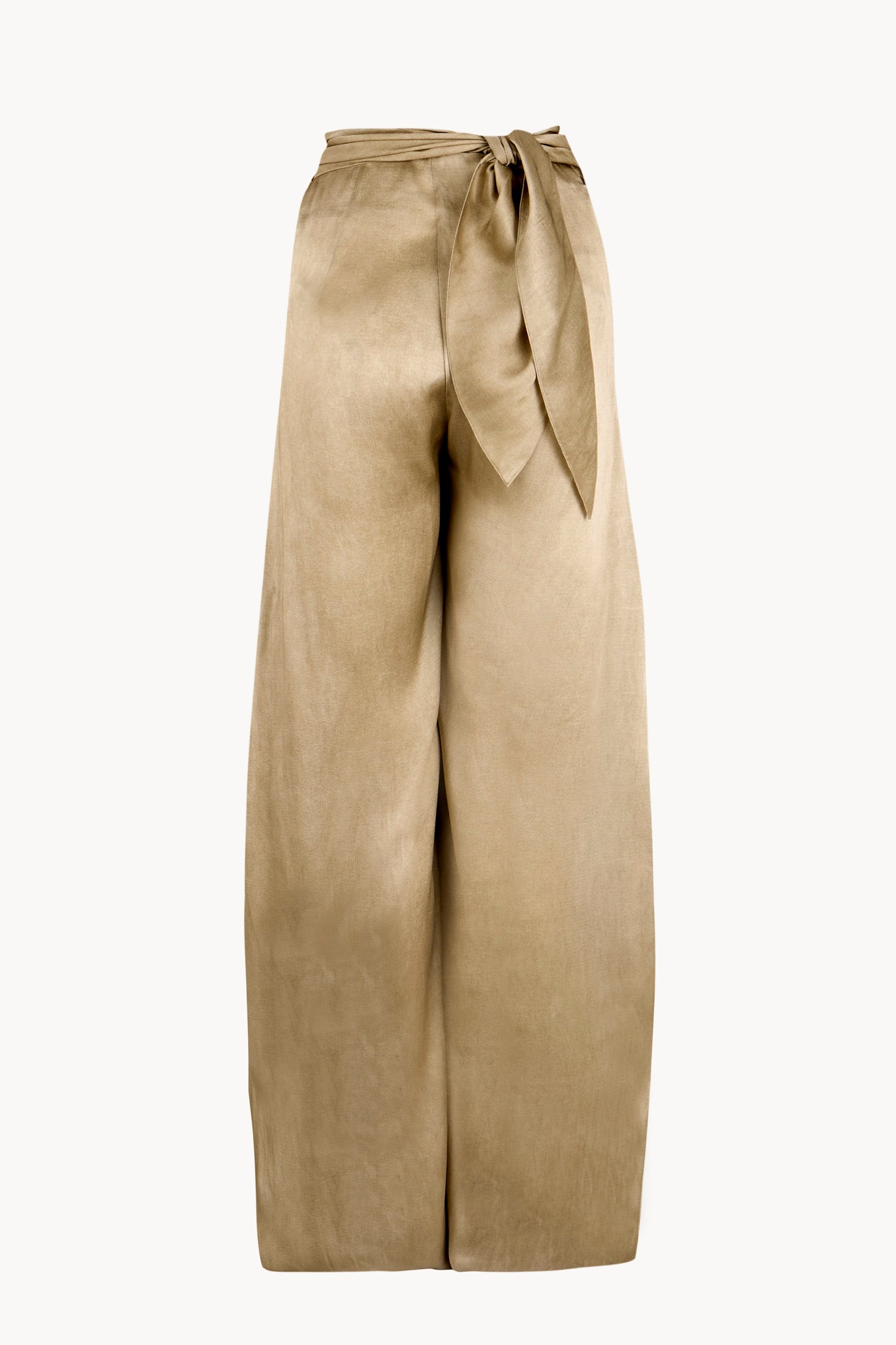 Ocaso, pearl maltinto wrap trousers
