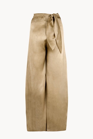 Ocaso, pearl maltinto wrap trousers